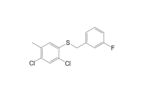 4,6-dichloro-m-tolyl m-fluorobenzyl sulfide
