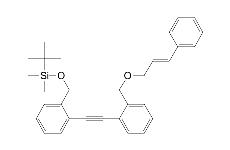 tert-Butyl(dimethyl)[(2-{[2-({[(2E)-3-phenylprop-2-en-1-yl]oxy}methyl)phenyl]-ethynyl}benzyl)oxy]silane