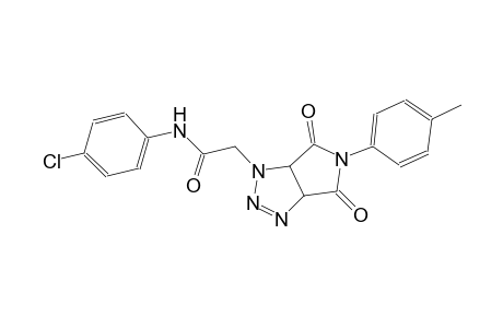 N-(4-chlorophenyl)-2-(5-(4-methylphenyl)-4,6-dioxo-4,5,6,6a-tetrahydropyrrolo[3,4-d][1,2,3]triazol-1(3aH)-yl)acetamide