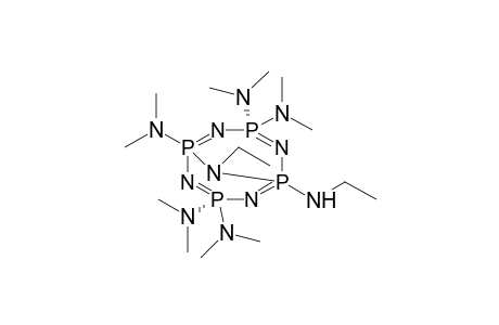 9-ethyl-1-(ethylamino)-3,3,5,7,7-pentakis(dimethylamino)-2,4,6,8,9-pentaaza-1,3,5,7-tetraphospha(1,5--pv)bicyclo[3,3,1]nona-1,3,5,7-tetraene