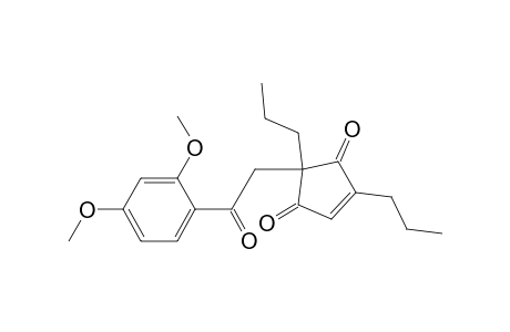2,4-Dipropyl-2-(2,4-dimethoxybenzoyl)methyl-4-cyclopenten-1,3-dione