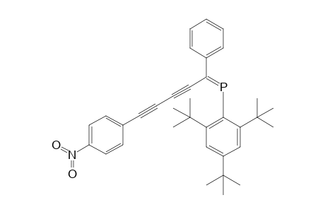 (Z)-(5-(4-nitrophenyl)-1-phenylpenta-2,4-diynylidene)(2,4,6-tri-tert-butylphenyl)phosphine
