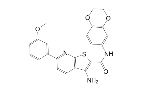 3-amino-N-(2,3-dihydro-1,4-benzodioxin-6-yl)-6-(3-methoxyphenyl)thieno[2,3-b]pyridine-2-carboxamide