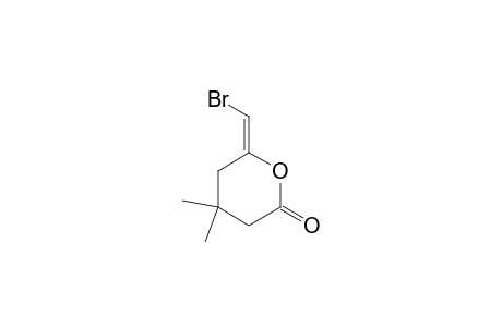 (6E)-6-(bromanylmethylidene)-4,4-dimethyl-oxan-2-one