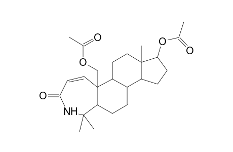 3a-Azahomoandrost-1-en-3-one, 17,19-diacetoxy-4,4-dimethyl-