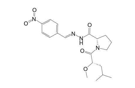 Methyl N-amino-(S)-prolyl-(S)-lisoleucinate 4-nitrophenylhydrazone