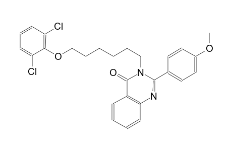 3-[6-(2,6-dichlorophenoxy)hexyl]-2-(4-methoxyphenyl)-4(3H)-quinazolinone