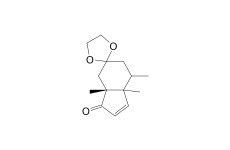 r-1,c-5,c-6-trimethylspiro[bicyclo[4.3.0]non-7-ene-3,2'-[1,3]dioxolan]-9-one