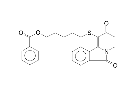 1-(5-BENZOYLOXYPENTYLTHIO)-2,3-DIHYDRO-4H-BENZOINDOLIZIN-2,6-DIONE