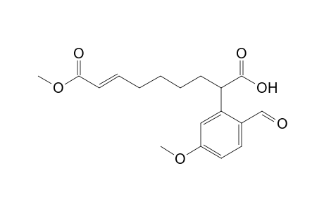 1-Methyl hydrogen 8-(2-formyl-5-methoxyphenyl)non-2-enedioate