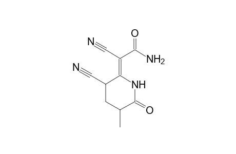 (Z)-6-Carbamoylcyanomethylene-5-cyano-3-methyl-2-piperidone