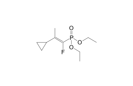 (E)-Diethyl 1-fluoro-2-cyclopropyl-2-methylethenephosphonate