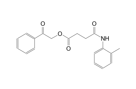 butanoic acid, 4-[(2-methylphenyl)amino]-4-oxo-, 2-oxo-2-phenylethyl ester