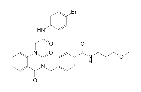 4-[(1-[2-(4-bromoanilino)-2-oxoethyl]-2,4-dioxo-1,4-dihydro-3(2H)-quinazolinyl)methyl]-N-(3-methoxypropyl)benzamide