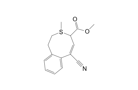 6-CYANO-4-METHOXYCARBONYL-3-METHYL-1,2-DIHYDRO-4H-3-THIONIA-BENZOCYClOOCTEN-4-IDE