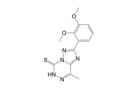 2-(2',3'-Dimethoxyphenyl)-8-methyl-6H-1,2,4-triazolo[1,5-d]-(1,2,4)-triazin-5-thione