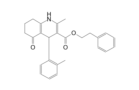 2-Phenylethyl 2-methyl-4-(2-methylphenyl)-5-oxo-1,4,5,6,7,8-hexahydro-3-quinolinecarboxylate