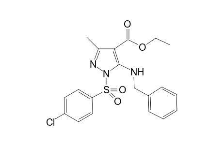 Ethyl 5-(benzylamino)-1-(4-chlorophenylsulfonyl)-3-methyl-1H-pyrazole-4-carboxylate