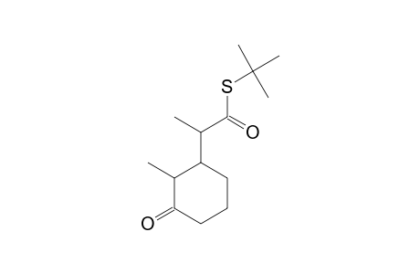 2-(2-Methyl-3-oxocyclohexyl)thiopropionic acid, S-t-butyl ester