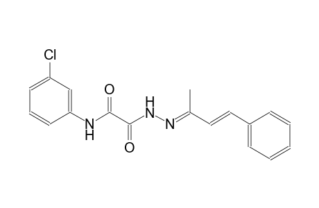 N-(3-chlorophenyl)-2-{(2E)-2-[(2E)-1-methyl-3-phenyl-2-propenylidene]hydrazino}-2-oxoacetamide