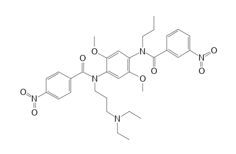 N-(4-[[3-(Diethylamino)propyl](4-nitrobenzoyl)amino]-2,5-dimethoxyphenyl)-3-nitro-n-propylbenzamide