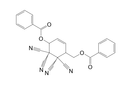 4-Cyclohexene-1,1,2,2-tetracarbonitrile, 3-(benzoyloxy)-6-[(benzoyloxy)methyl]-
