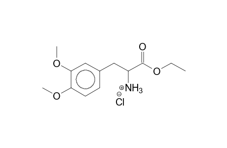 2-(3,4-Dimethoxy-phenyl)-1-ethoxycarbonyl-ethyl-ammonium chloride
