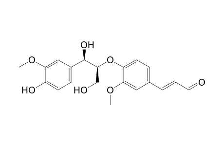 erythro-1-(4-hydroxy-3-methoxyphenyl)-2-{4-[2-formyl-(E)-vinyl]-2- methoxyphenoxy}propane-1,3-diol