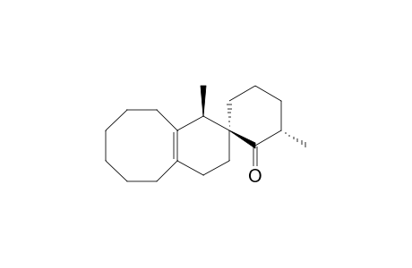 (3S,4R,6'S)-4,6'-dimethyl-1'-spiro[2,4,5,6,7,8,9,10-octahydro-1H-benzo[8]annulene-3,2'-cyclohexane]one