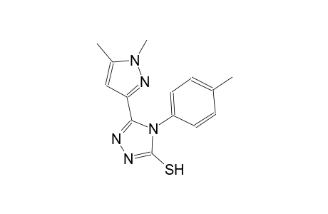 5-(1,5-dimethyl-1H-pyrazol-3-yl)-4-(4-methylphenyl)-4H-1,2,4-triazole-3-thiol