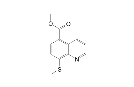 5-METHOXYCARBONYL-8-METHYLTHIO-QUINOLINE