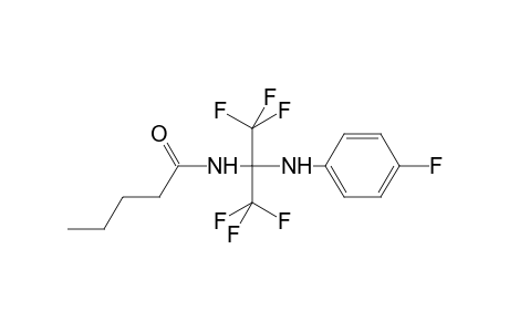 N-{1,1,1,3,3,3-hexafluoro-2-[(4-fluorophenyl)amino]propan-2-yl}pentanamide