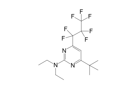 2-(Diethylamino)-6-heptafluoropropyl-4-tertbutylpyrimidine