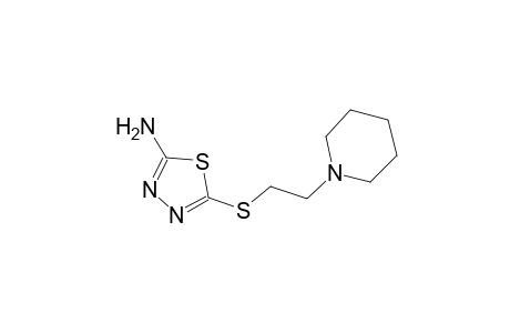 5-{[2-(1-piperidinyl)ethyl]sulfanyl}-1,3,4-thiadiazol-2-amine