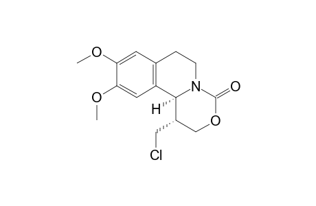 (1R*,11bS*)-1-Chloromethyl-9,10-dimethoxy-1-methyl-1,6,7,11b-tetrahydro-2H,4H-[1,3]oxazino[4,3-a]isoquinolin-4-one