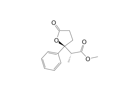 anti-Methyl 2-(5-oxo-2-phenyltetrahydrofuran-2-yl)propanoate