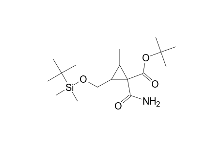 2-[[tert-butyl(dimethyl)silyl]oxymethyl]-1-carbamoyl-3-methyl-1-cyclopropanecarboxylic acid tert-butyl ester