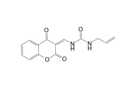 3-(N'-Allyl-ureidomethylene)-4-oxo-coumarin