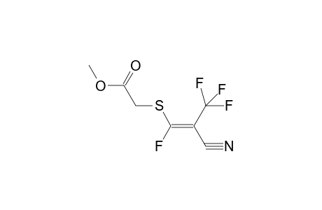 (2-Cyano-1,3,3,3-tetrafluoro-propenylsulfanyl)-acetic acid methyl ester
