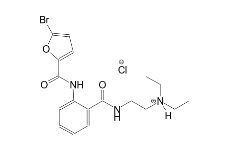 ethanaminium, 2-[[2-[[(5-bromo-2-furanyl)carbonyl]amino]benzoyl]amino]-N,N-diethyl-, chloride