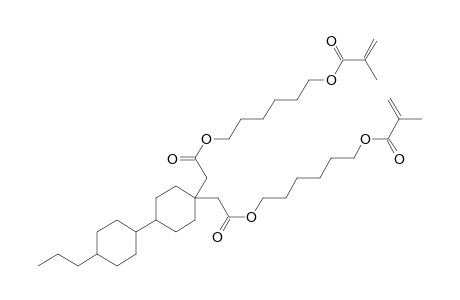 2-methacrylic acid 6-(2-{4-[6-(2-methyl-acryloyloxy)-hexyloxy-carbonylmethyl]-4'-propyl-bicyclohexyl-4-yl}-acetoxy)-hexyl ester