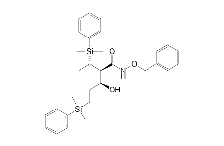 (2R,3S)-5-(Dimethyl-phenyl-silanyl)-2-[(S)-1-(dimethyl-phenyl-silanyl)-ethyl]-3-hydroxy-pentanoic acid benzyloxy-amide