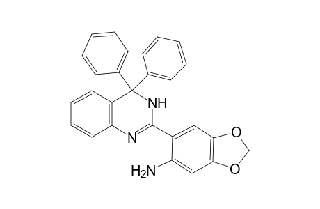 1,3-Benzodioxol-5-amine, 6-(3,4-dihydro-4,4-diphenyl-2-quinazolinyl)-