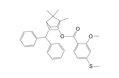 Benzoic acid, 2-methoxy-4-(methylthio)-, 3-(diphenylmethyl)-1,7,7-trimethylbicyclo[2.2.1]hept-2-yl ester, (exo,exo)-(-)-