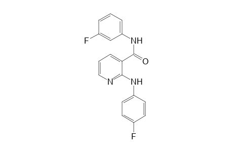 2-(4-Fluoroanilino)-N-(3-fluorophenyl)nicotinamide