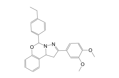 2-(3,4-dimethoxyphenyl)-5-(4-ethylphenyl)-1,10b-dihydropyrazolo[1,5-c][1,3]benzoxazine