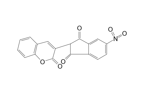 3-(1,3-DIOXO-5-NITRO-2-INDANYL)COUMARIN