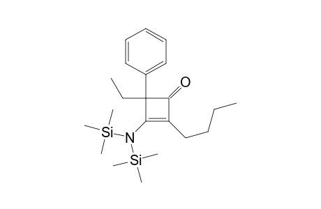 3-[bis(trimethylsilyl)amino]-2-butyl-4-ethyl-4-phenyl-1-cyclobut-2-enone