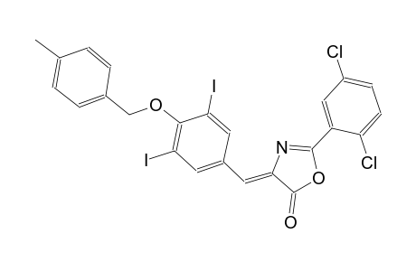 (4Z)-2-(2,5-dichlorophenyl)-4-{3,5-diiodo-4-[(4-methylbenzyl)oxy]benzylidene}-1,3-oxazol-5(4H)-one