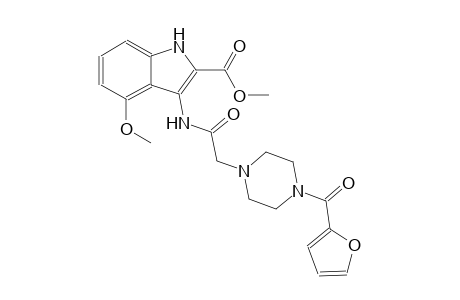 methyl 3-({[4-(2-furoyl)-1-piperazinyl]acetyl}amino)-4-methoxy-1H-indole-2-carboxylate